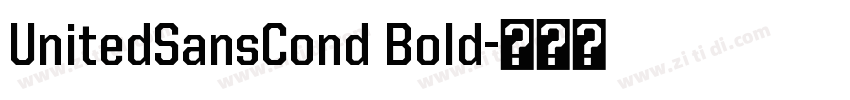 UnitedSansCond Bold字体转换